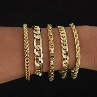 Deus® Pulsera Bañada en Oro 14K