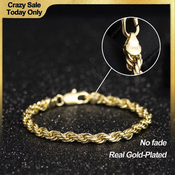 Deus® Pulsera Torsal de Oro 14K