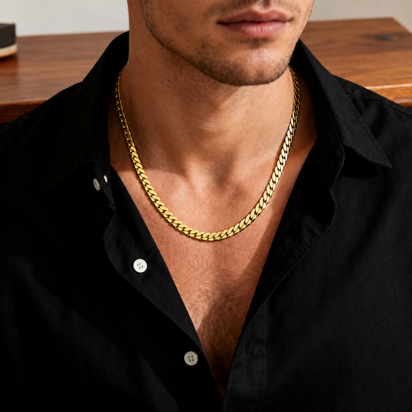 Deus® Cadena Bañada en Oro 14K